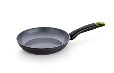 MONIX Eco Nature - Padella 20 cm in Alluminio Forgiato Riciclato, Ceramica Antiaderente Rinforzata, Adatta a Tutti I Tipi Di Cottura E All’Induzione