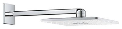 Grohe 26479LS0 Soffione Rainshower Cosmopolitan 310 a 2 Getti con Braccio a Parete, Cromo, Quadrato, 400 mm