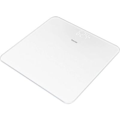 Beurer GS225 Glass Digital Weight Scale, 180 KG - Silver