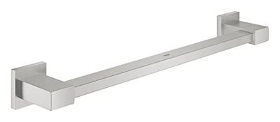 GROHE QUICKFIX Start Cube, Maniglione vasca, Installazione a vite, 450mm, Super Steeel, 41095DC0