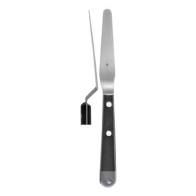 Hammacher Spatola flessibile in acciaio inox 18/8, lunghezza lama 80 mm, lunghezza 180 mm