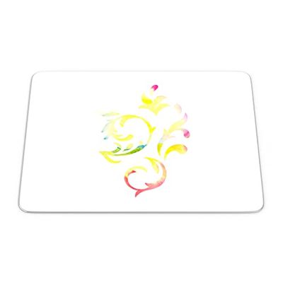 Bonamaison, Tappetino per il mouse rettangolare con stampa digitale, antiscivolo, per ufficio e casa, dimensioni: 22 x 18 cm