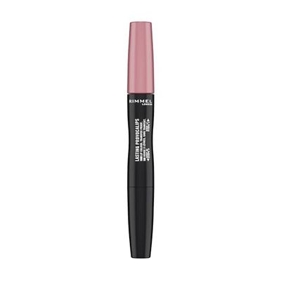 Rimmel London Rossetto Liquido Provocalips, Formula Lunga Tenuta 2 Step, per labbra dal colore pieno e dal finish vinilico, Tonalità 220 Come Up Roses, 6 ml