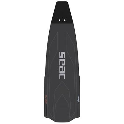 SEAC W-22 Blade, enkelblad lämpligt för fridykning med långfenor och spjutfiske utan andning, ultralätta, svart/röd