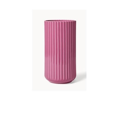 Lyngby Vase en Porcelaine, Violet, 20,5 x 11 x 11 cm