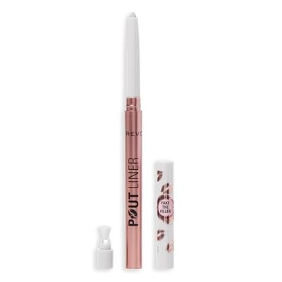 Revolution Beauty Pout Bomb Plumping Lip Liner, długotrwała konturówka do ust z kwasem hialuronowym i witaminą E, jasny mauve