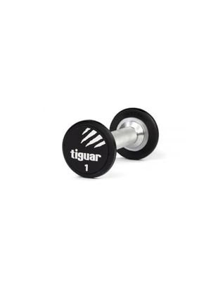 TIGUAR Dumbbell PU 1 kg TI-WHPU0010 Gewichten, Volwassenen, Uniseks, Veelkleurig (Meerkleurig), One Size