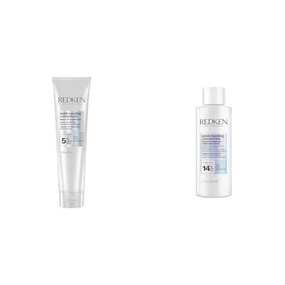 Redken Leave-in Treatment, Repairs & Protects Colour-Treated Hair, Acidic Perfecting Concentrate, 150 ml & Acidic Bonding Concentrate Intensive Pre-Treatment, Repairs Broken Bonds