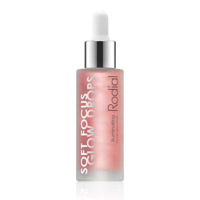 Rodial Soft Focus Glow Booster Drops 31 ml | Sérum Éclaircissant pour la Peau avec Glycérine et Antioxydants | Base de Maquillage Rosée Perfectionnante et Lissante | Formule Légère