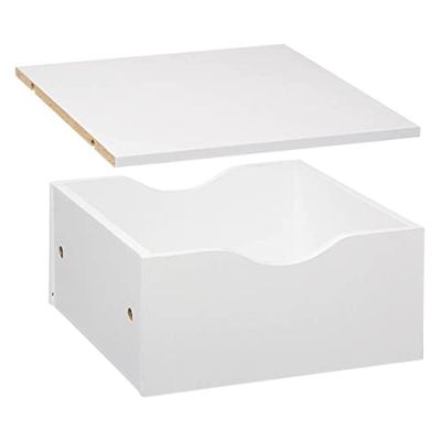 Five - Lade en plank voor plank, kleur: wit, 31 x 31 cm mix n' modul