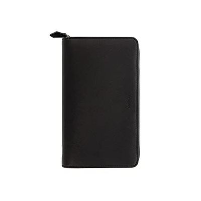 Filofax Agenda con cremallera Saffiano Negro