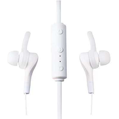 LogiLink BT0040W - Auricolari stereo Bluetooth (V5.0) per un'esperienza audio eccezionale durante la riproduzione di video/musica, colore: Bianco