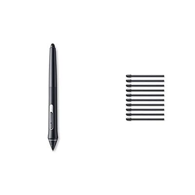 Wacom Pro Pen 2 (KP504E) - Compatible with Intuos, Cintiq & MobileStudio Pro - 10 Standard Tips, Black