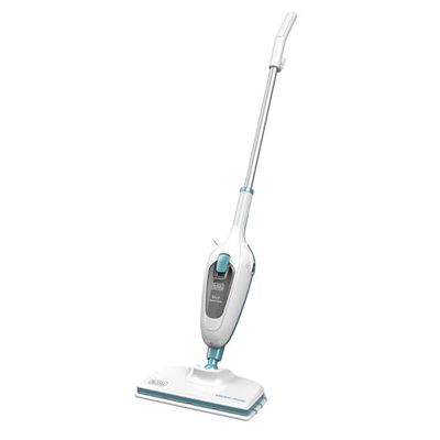 BLACK+DECKER 2en1 Mopa a Vapor 1600W con Extensión para Suelos y 5 Accesorios, FSMH13E10-QS