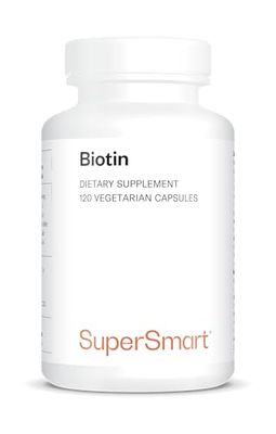 Biotin – for Strong and Shiny Hair – High Dosage – 100% Biotin – Supports Hair Health – Promotes Radiant Hair – Beauty Vitamin – Vegan – SuperSmart