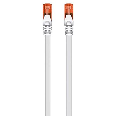 Brightium Tuyau de réseau U/UTP Catégorie 6 de 1 m en gris, idéal pour les connexions haute vitesse et les réseaux informatiques.