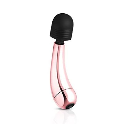 Rosy Gold Mini Curve Massager – Per Rilassare Il Tuo Corpo - Con 10 Diverse Modalità Di Vibrazione – Ricaricabile - Dimensioni Compatte – Rosy Gold - 209 Gr