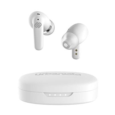 Urbanista Seoul Draadloze Oordopjes | Draadloze Oortjes met Microfoon | 70 ms Lage Latency Gaming Oordopjes | Bluetooth In-ear Hoofdtelefoon | Oplaadbare Oortjes | 32 Uur Speeltijd | Parelwit