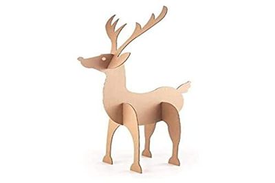 Reno de cartón | Reno de Navidad | 75 cm de Alto | Reno decoración de Navidad