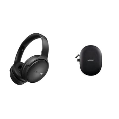 Bose QuietComfort SC cuffie wireless con cancellazione del rumore e Custodia QuietComfort Ultra, nero