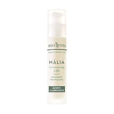 Erba Vita Màlia Prodotto Cosmetico Ideale per tutti i Tipi di Pelle, Utile a Rendere la Cute più Luminosa e Vellutata - 50ml