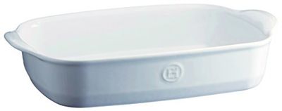 Emile Henry EH119652 - Bandeja, rectangular, media, para horno (cerámica, 36 x 23 x 7 cm), blanco harina