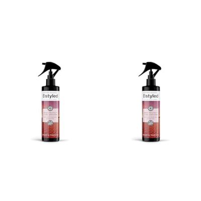 Jerome Russell BStyled Heat Protect Curl Definer - Curly Hair Products for Bouncy Curly Hair & Frizz Ease with Pomegranate, Turmeric & Bond building Technology, Vegan Hair Care, 200ml (Pack of 2)