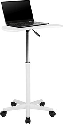 Flash Furniture Escritorios para portátiles, 25.5 Pulgadas de Ancho x 22.5 Pulgadas de Profundidad x 27 Pulgadas de Alto, Blanco