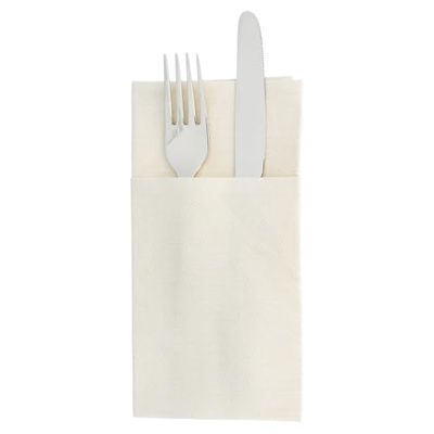 Garcia de Pou Kangaroo Like Linen Napkins 70 Gsm in Box, 40 x 40 cm, Paper, Cream, 30 x 30 x 30 cm