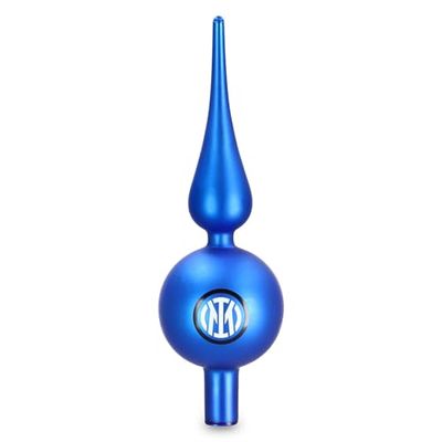 Inter - Puntale Albero di Natale con il logo, topper albero di natle, Prodotto Ufficiale Inter, idea regalo.