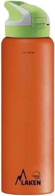 Laken Uniseks thermosfles voor volwassenen, TS10O thermoskan, oranje, 18/8-1L