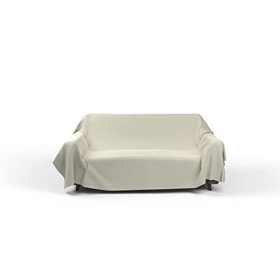 Italian Bed Linen Sprei Max Color Uni, crème, 270 x 300 cm
