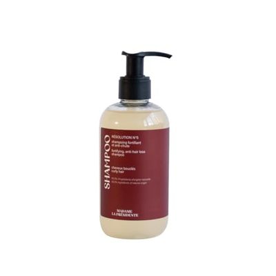 Madame La Présidente - Résolution N°5 Mon Shampoing Anti-Chute – Cheveux Bouclés - Stimule la Croissance – Ralentit la Chute – Fortifie le Cheveu- Made in France - 250 ml