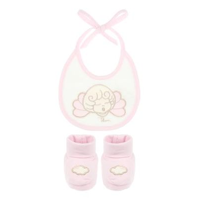 THUN Set slabbetjes en babyschoenen ze gemaakt van katoen