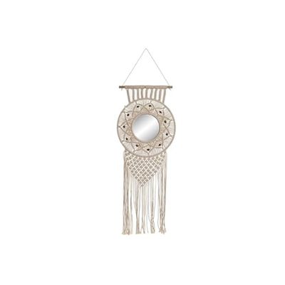 ESPEJO MACRAME CRISTAL 31X2X98 BLANCO_AlexandraHouse