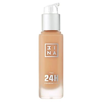 3INA MAKEUP - The 24h Foundation 639 - Base de Maquillaje Amarillo nude oscuro con Subotono Amarillo - Base Maquillaje de Cobertura Total con 24H de Duración Resistente al Agua - Vegan - Cruelty Free