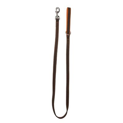 JACK AND VANILLA, Hondenriem van echt leer, 18 mm x 130 cm, elegant design, klassiek bruin, duurzaam en comfortabel, ideaal voor de controle over je huisdier tijdens wandelingen, model Modena