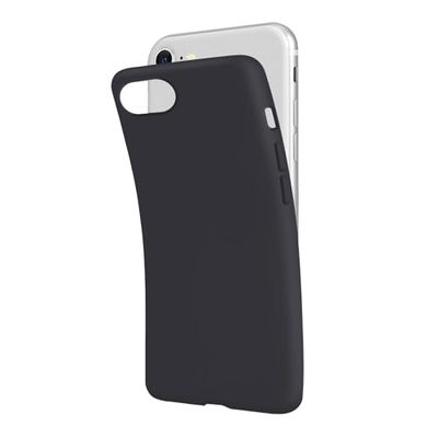 SBS Cover per iPhone SE 2022/SE 2020/8/7 Nero Panther Pantone Black C, Custodia Morbida e Flessibile Antigraffio, Cover Sottile e Comoda da Tenere in Tasca, Custodia Compatibile con Ricarica Wireless
