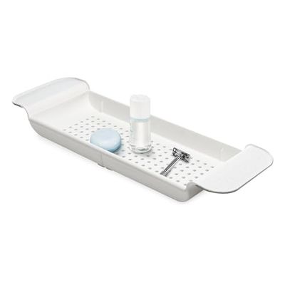 Madesmart 79015 rek uittrekbaar voor badkuip kunststof wit 55 x 17 x 5 cm