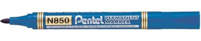 Pentel Permanent Markers Bullet Point - Blue (Pack of 12)