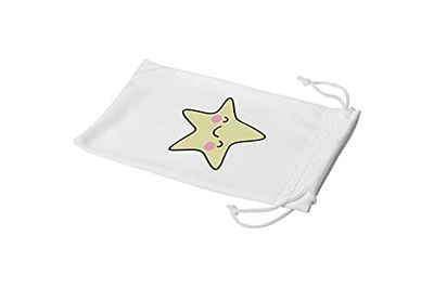 Bonamaison Imprimé Numériquement Lunettes Étui avec Cordon de Serrage, 100% Coton, Sac Lunettes, Pochette à Lunettes, 1 Pièce, Taille: 11x19 Cm