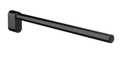 EMCO Flow - Toallero de Pared de un Solo Brazo, Barra rígida de Metal, toallero de baño, Color Negro Mate