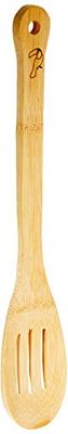 Fackelmann Cuillère ajourée Tropical 30cm en Bambou, Beige, 30 x 6,5 x 1 cm
