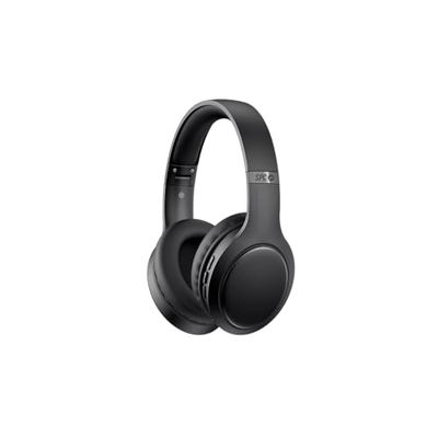SPC Heron Studio – Bluetooth hoofdtelefoon over-ear met 26 uur batterijduur, twee gelijktijdige verbindingen, geïntegreerde microfoon, aux-in-ingang en opvouwbaar, kleur zwart