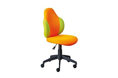 Inter Link - Silla de Oficina - Silla de Oficina para niños - Funda de Malla - Naranja y Verde - Jessi