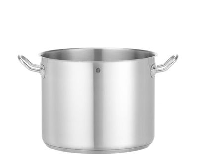 HENDI Marmite, haute, sans couvercle, pot de cuisson, casserole, braisière, faitout, convient à toutes les sources de chaleur, lavable au lave-vaisselle, 13,5L, ø280x(H)220mm, acier inoxydable