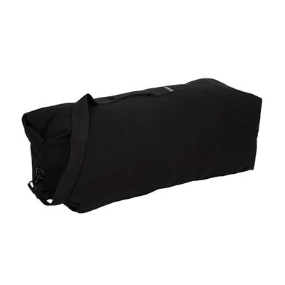 Stansport Deluxe Duffelväska i kanvas med öppning upptill – svart (1221), 91 x 25 x 25 cm