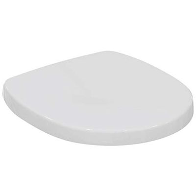 Ideal Standard - Connect Space, Copriwater originale dedicato, Sedile a chiusura rallentata con cerniere in acciaio, Bianco