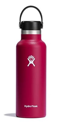 HYDRO FLASK - Drickflaska 532 ml (18 oz) - Vakuumisolerad vattenflaska i rostfritt stål med läckagesäker Flex Cap och pulverlack - BPA-fri - Bredmun - Snapper