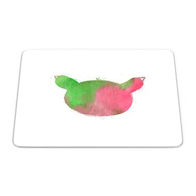 Bonamaison, Rechthoek Pop Art Digital bedrukte muismat, antislip onderkant, voor kantoor en thuis, grootte: 22x18 cm